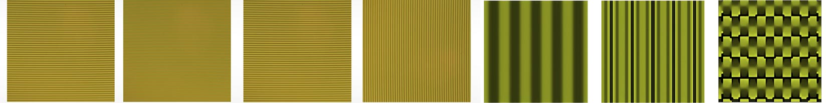 1×4、2×2级联光栅分束器中一级、二级光栅在线偏振光下形貌